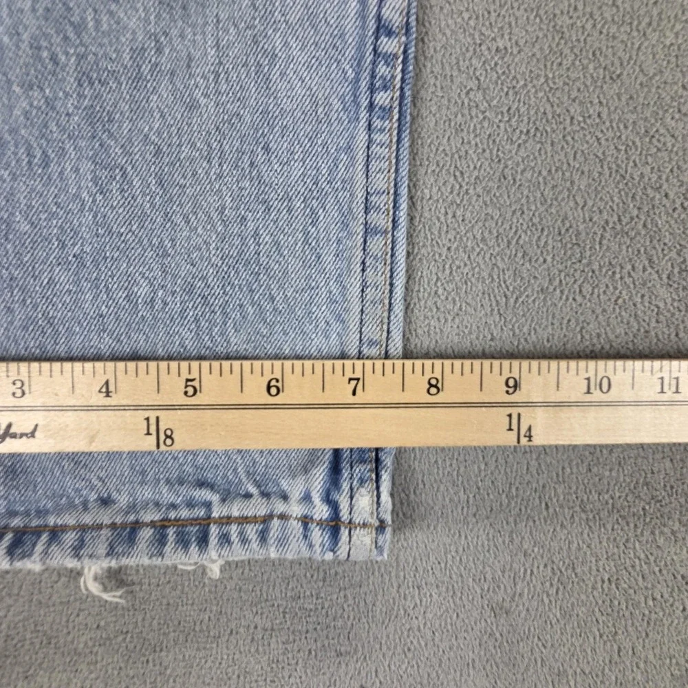 Vintage Levis 501 Jeans Mens Blue Light Wash Button Fly Made In USA Fits 27x30